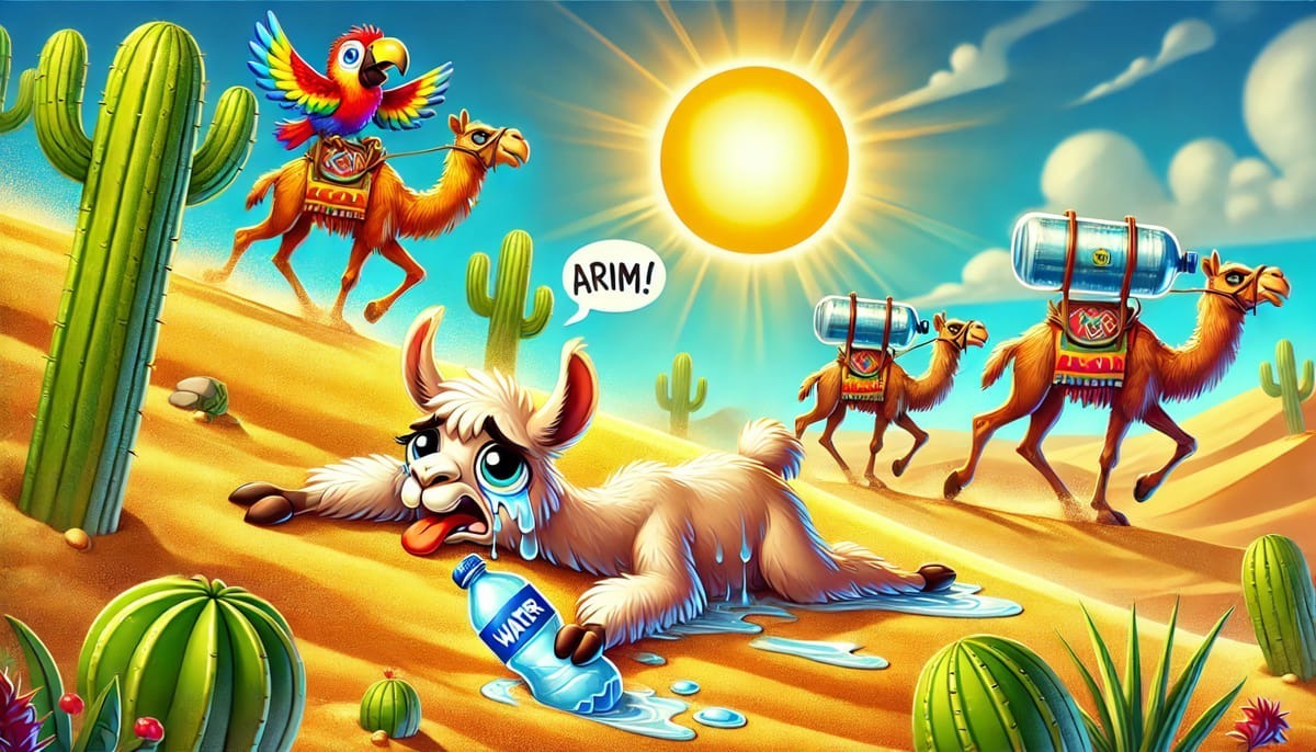 Larry the Dehydrated Llama