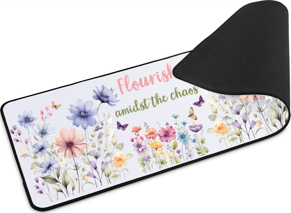 Customised desk mat example