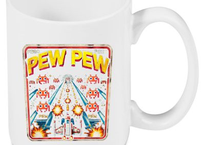 pew pew print-on-demand mug
